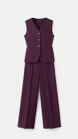 Mango jumpsuit erin in plum - Image 2
