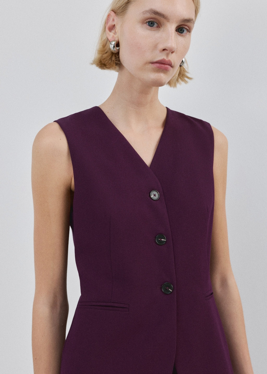Mango jumpsuit erin in plum - Image 4