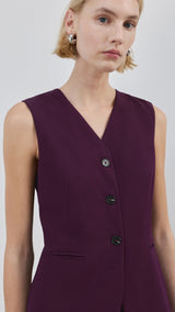 Mango jumpsuit erin in plum - Image 4