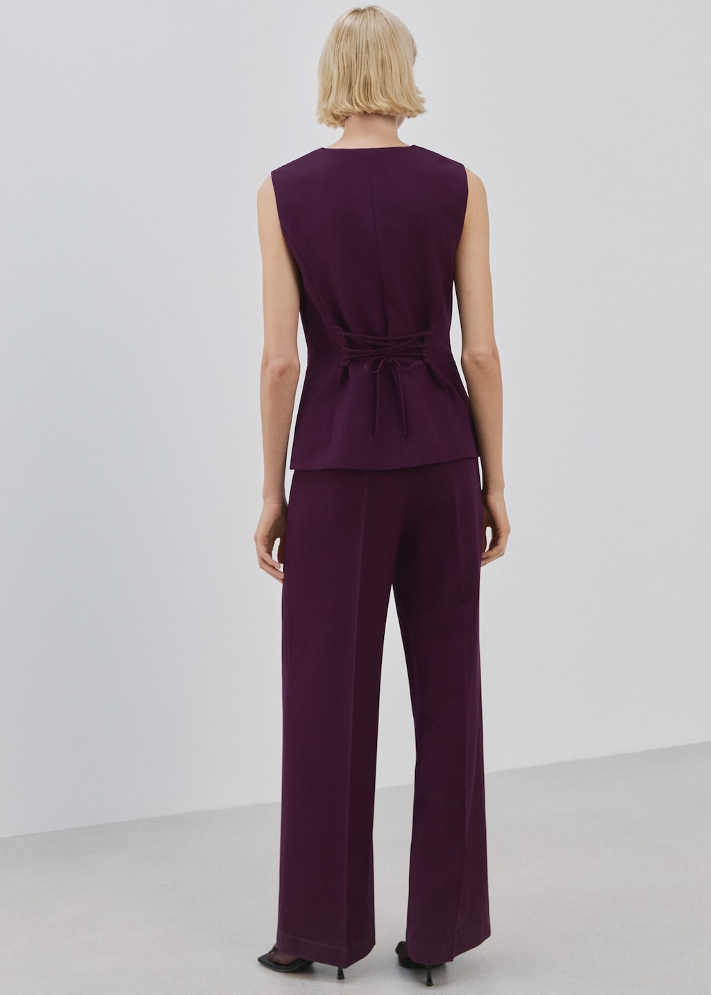 Mango jumpsuit erin in plum - Image 6