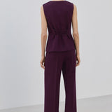 Mango jumpsuit erin in plum - Image 6