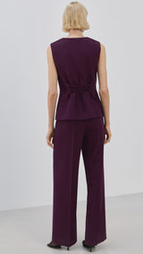 Mango jumpsuit erin in plum - Image 6
