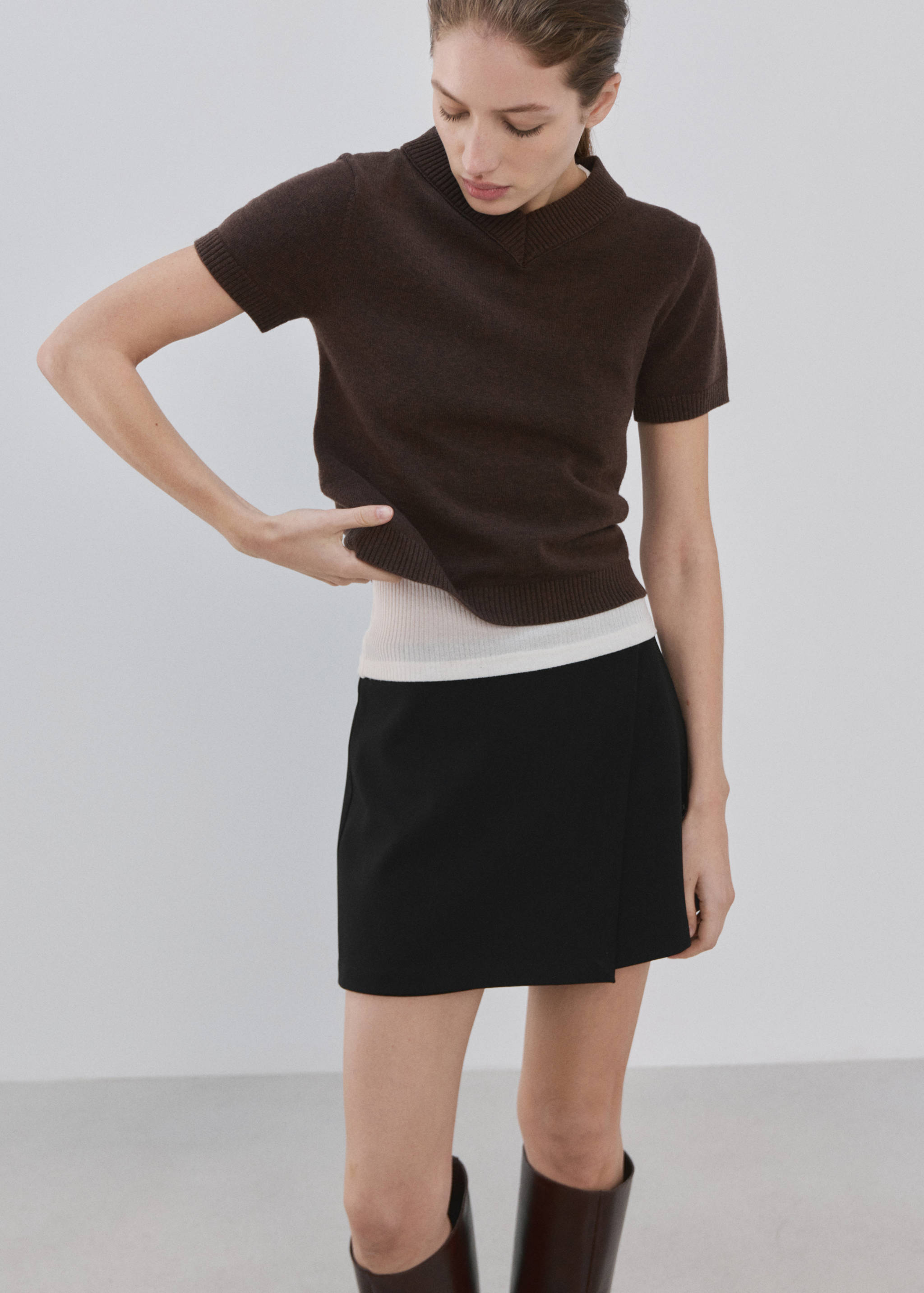 Mango skirt candela2 in black-002