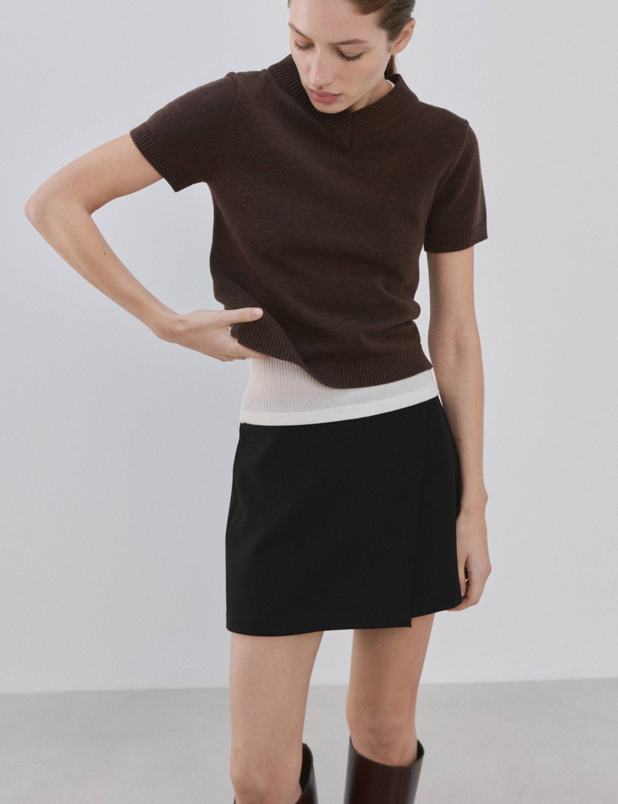 Mango skirt candela2 in black-002