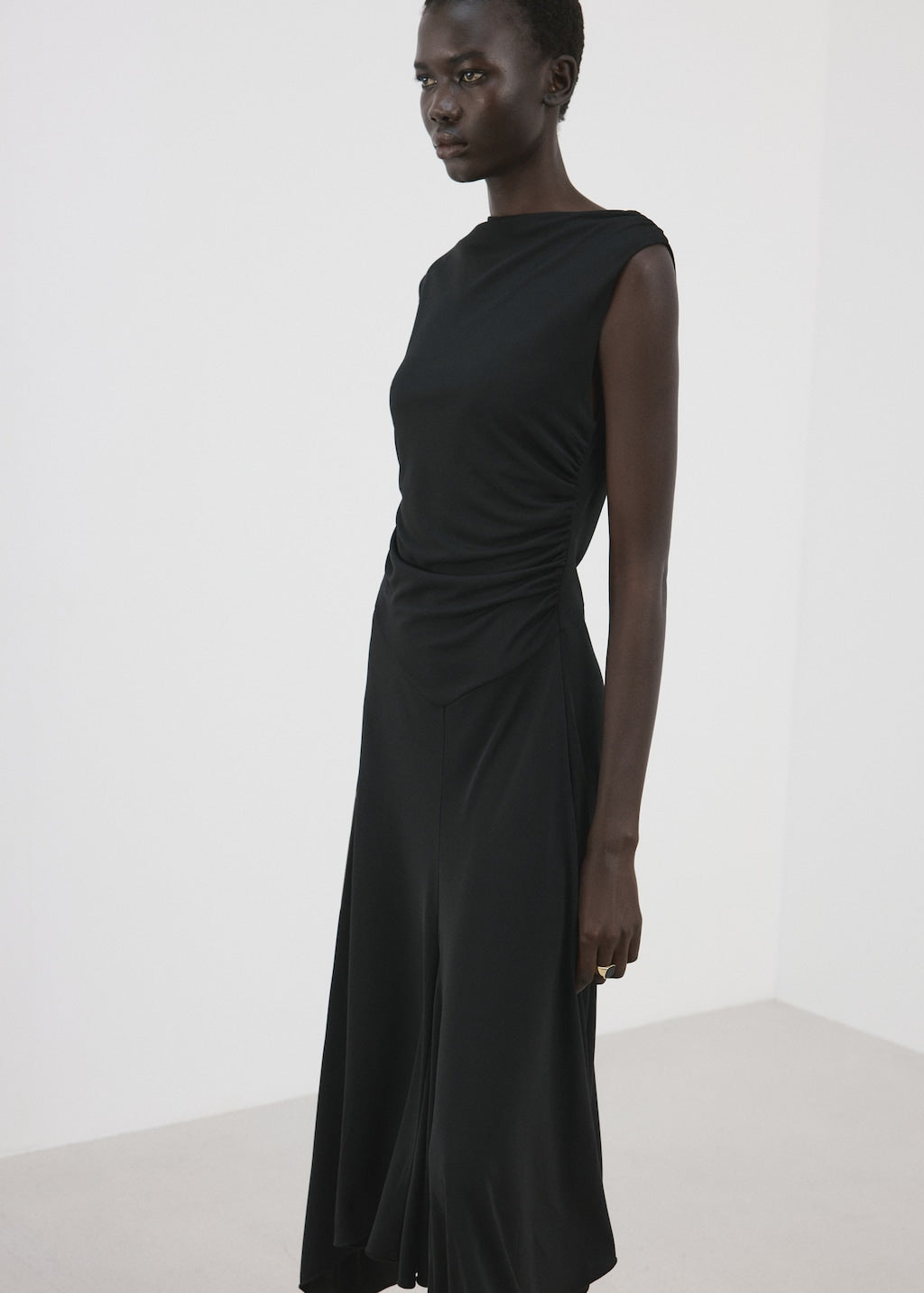 Mango dress sandy in black - Image 1