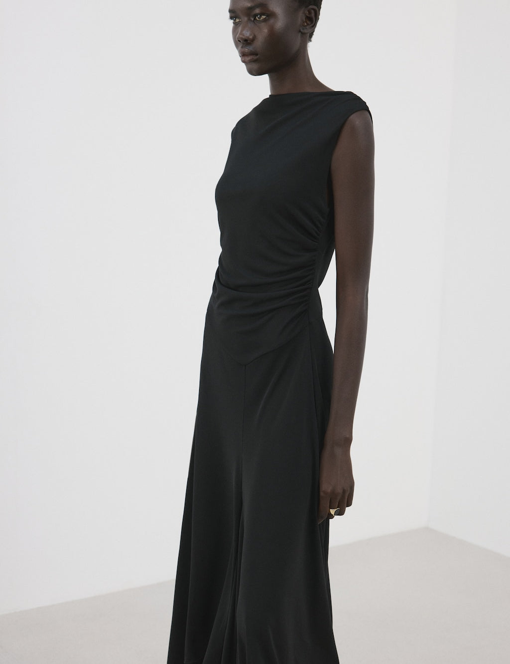 Mango dress sandy in black - Image 1