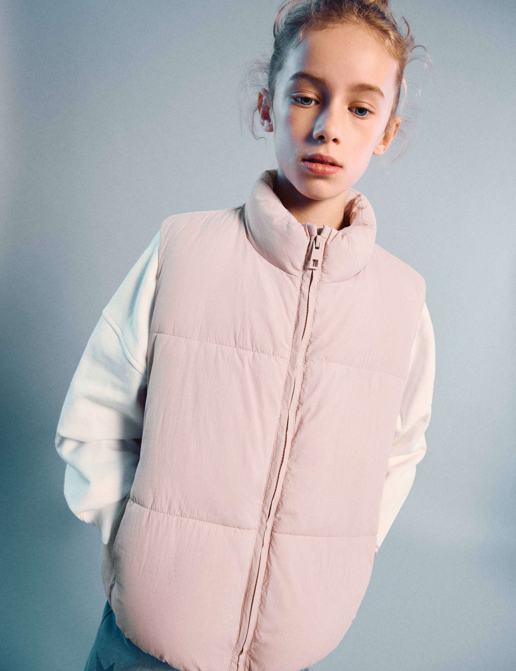 Mango outer vest mae in pink-002