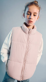 Mango outer vest mae in pink-002