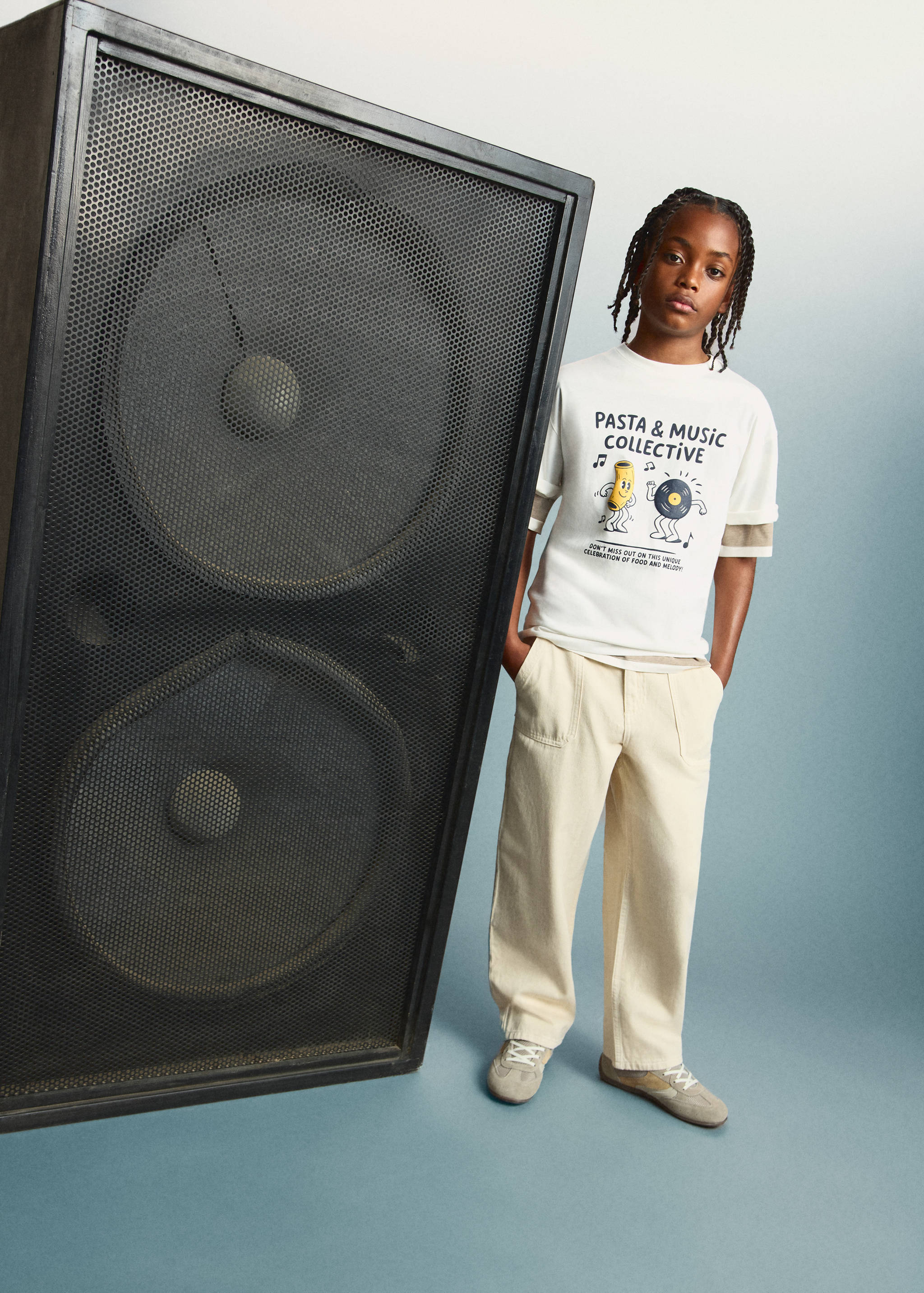 Mango t-shirt funplus in off white-001