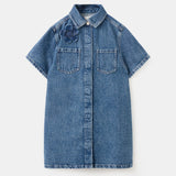 Mango dress rose in medium denim - Image 1