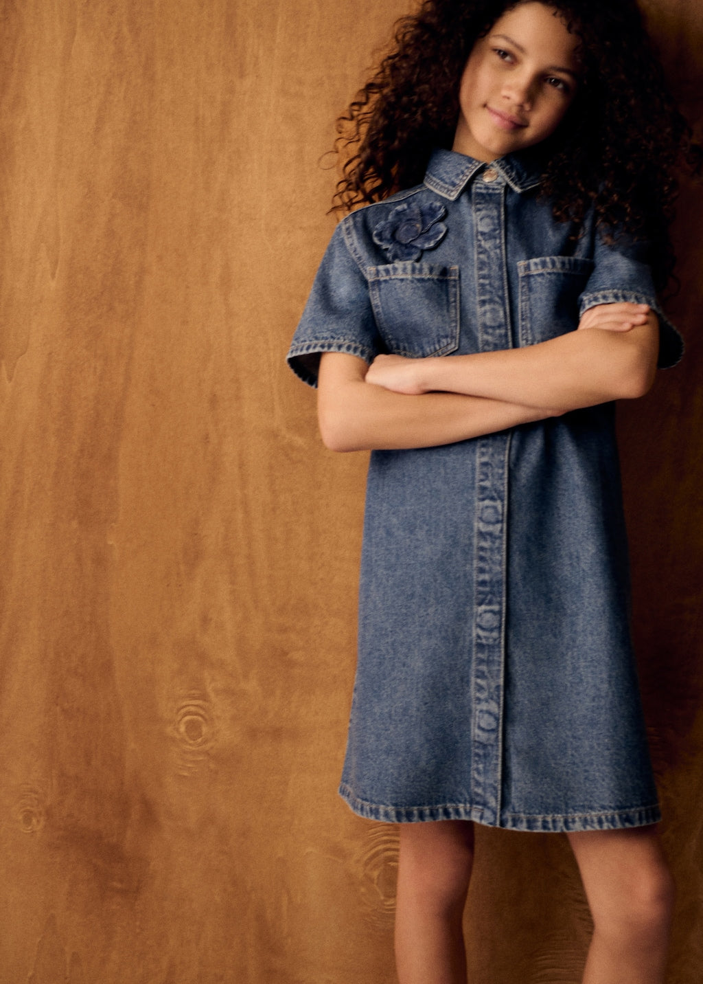 Mango dress rose in medium denim - Image 3