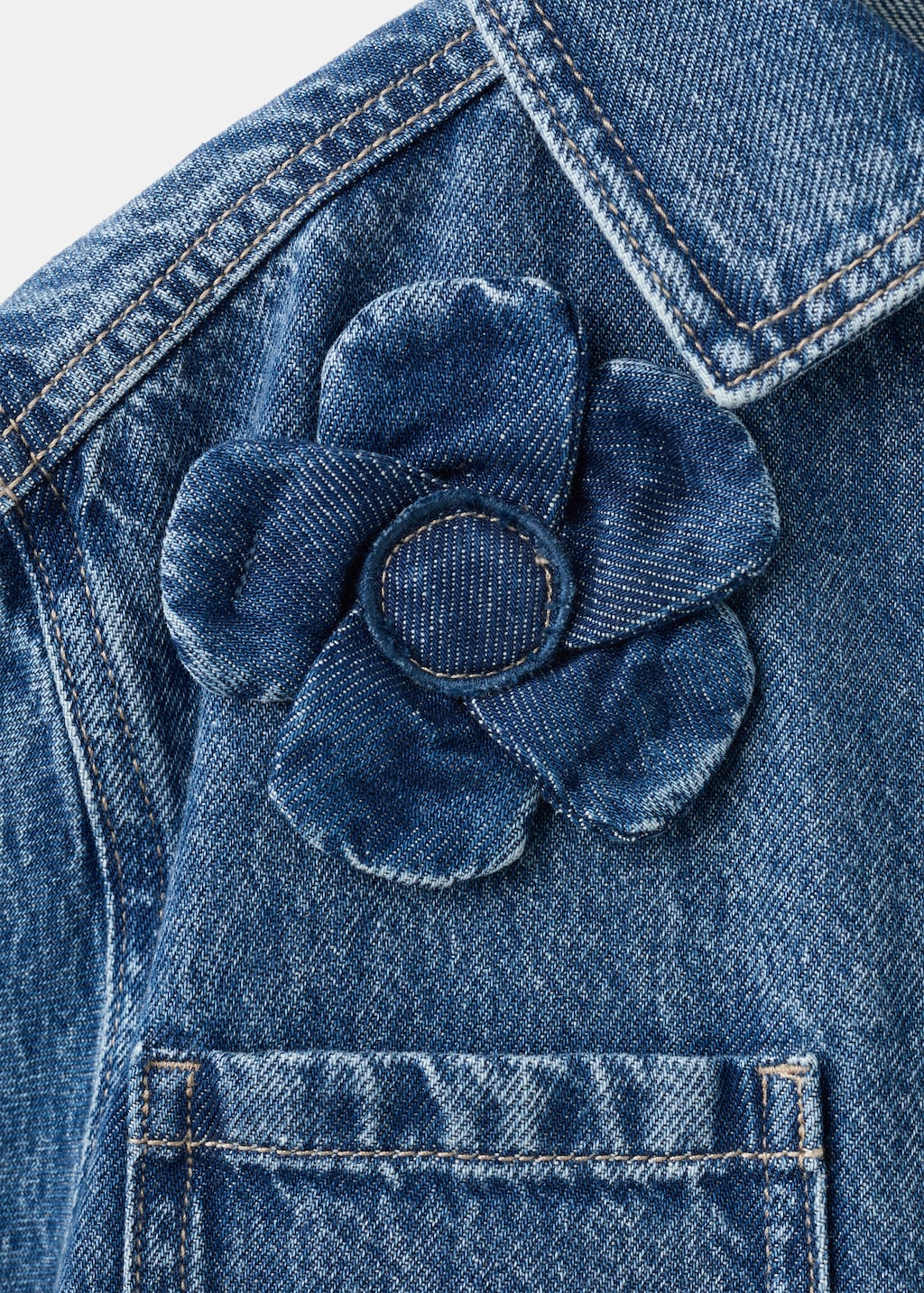 Mango dress rose in medium denim - Image 4