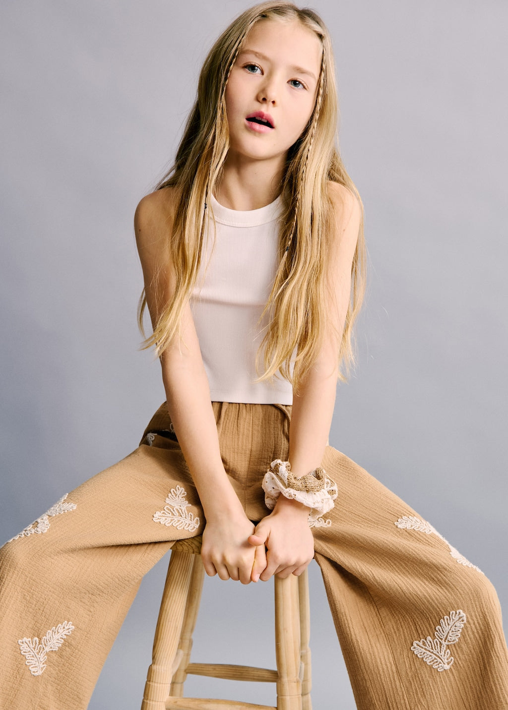 Mango trousers mika in mustard - Image 1
