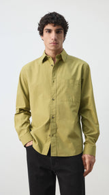 Mango shirt marga in olive-002