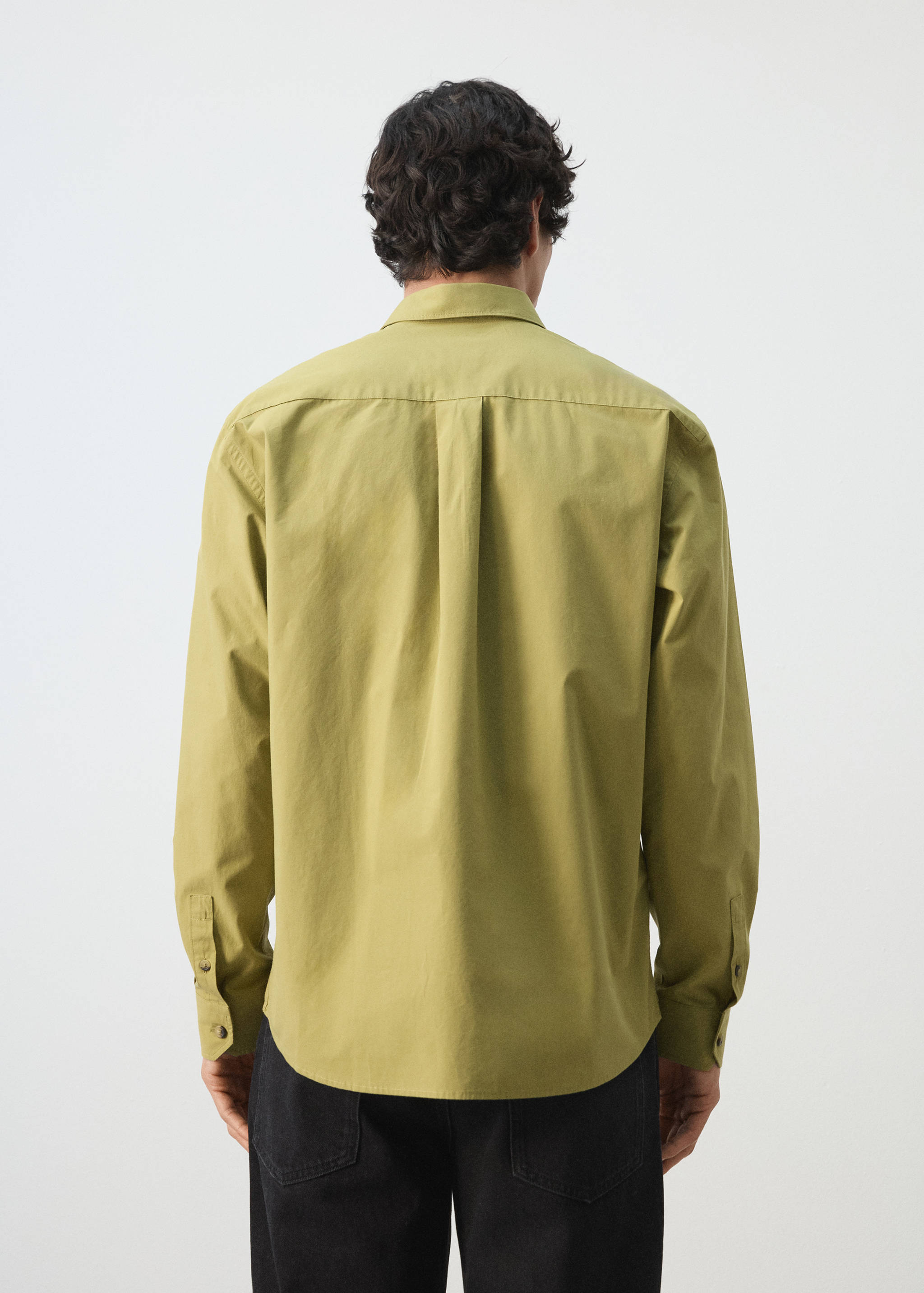 Mango shirt marga in olive-003