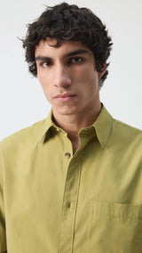 Mango shirt marga in olive-004