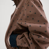 Mango jacket dots in chocolate - Image 1