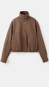Mango jacket dots in chocolate - Image 2