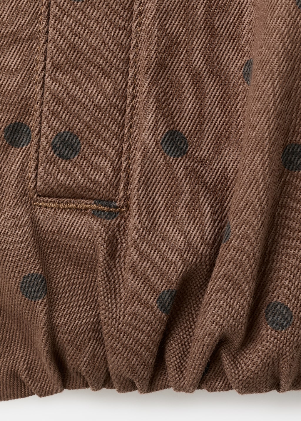 Mango jacket dots in chocolate - Image 3