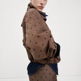 Mango jacket dots in chocolate - Image 4