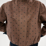 Mango jacket dots in chocolate - Image 5