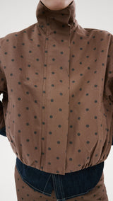 Mango jacket dots in chocolate - Image 5