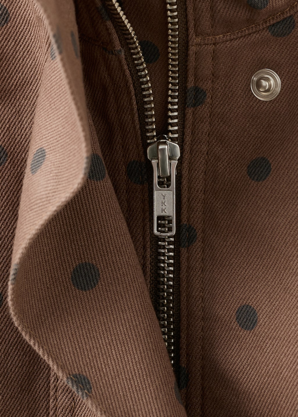 Mango jacket dots in chocolate - Image 6
