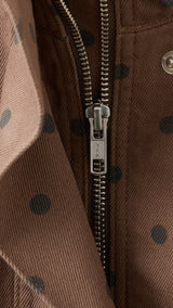 Mango jacket dots in chocolate - Image 6
