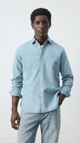 Mango shirt chali in light denim - Image 1