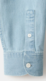 Mango shirt chali in light denim - Image 3