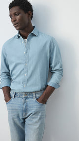 Mango shirt chali in light denim - Image 6
