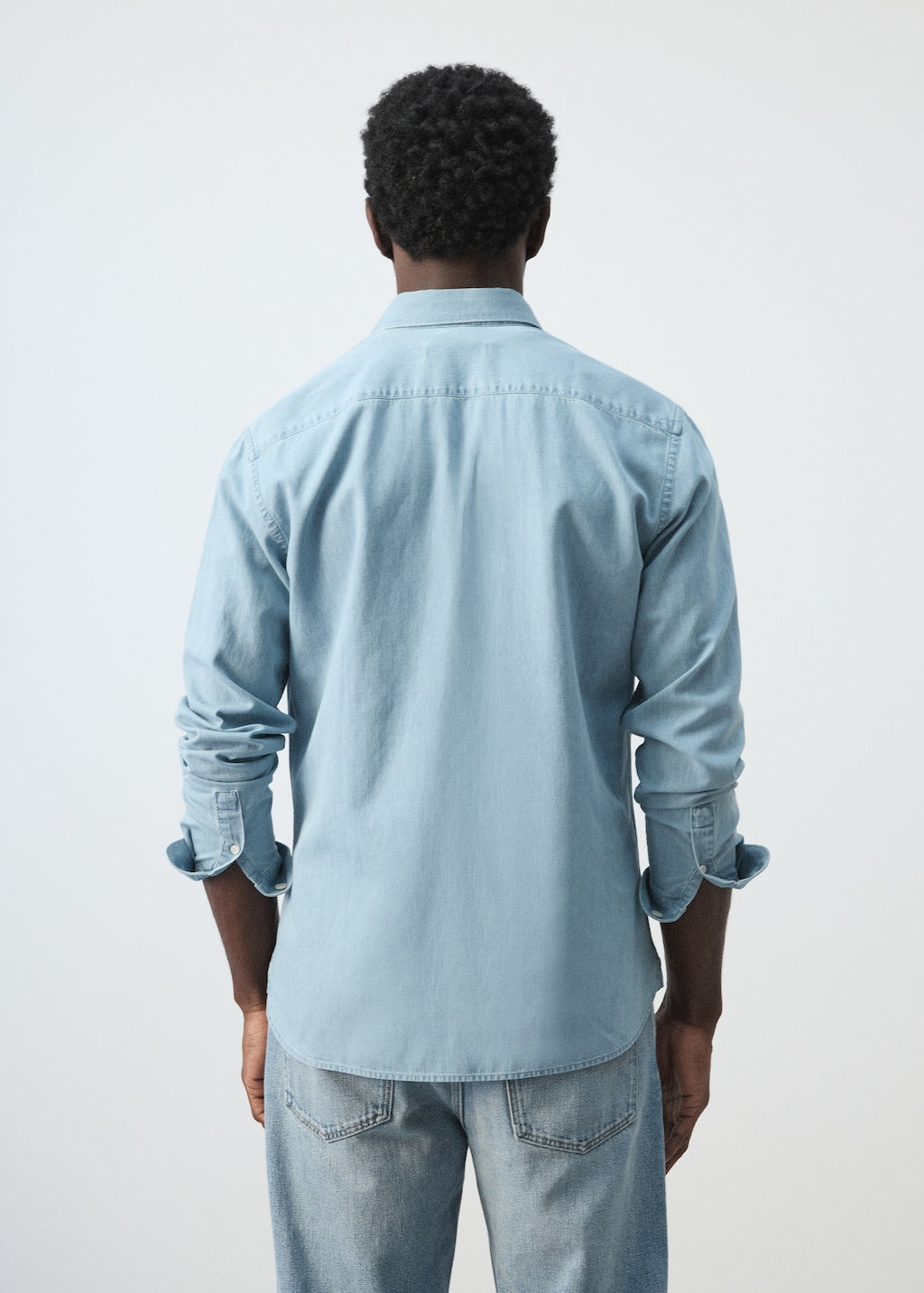 Mango shirt chali in light denim - Image 8