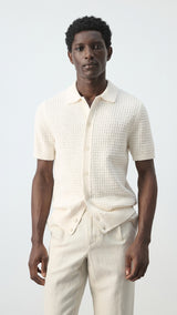 Mango shirt samos in off white - Image 1