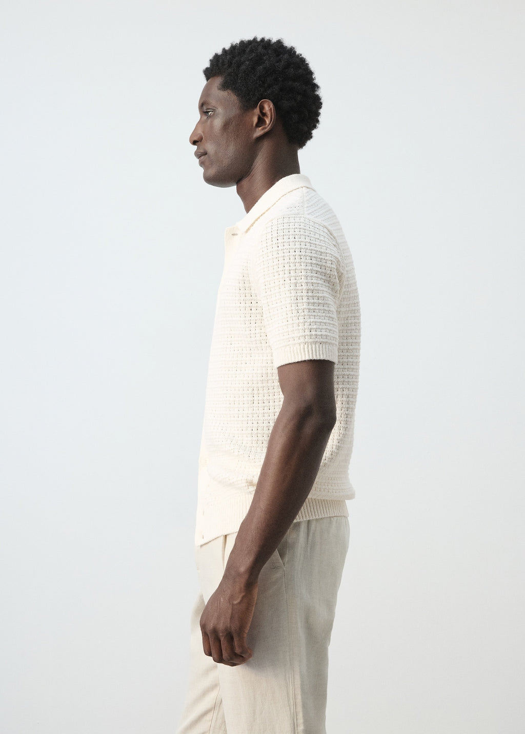 Mango shirt samos in off white - Image 5