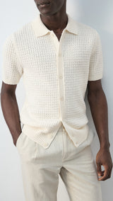 Mango shirt samos in off white - Image 6