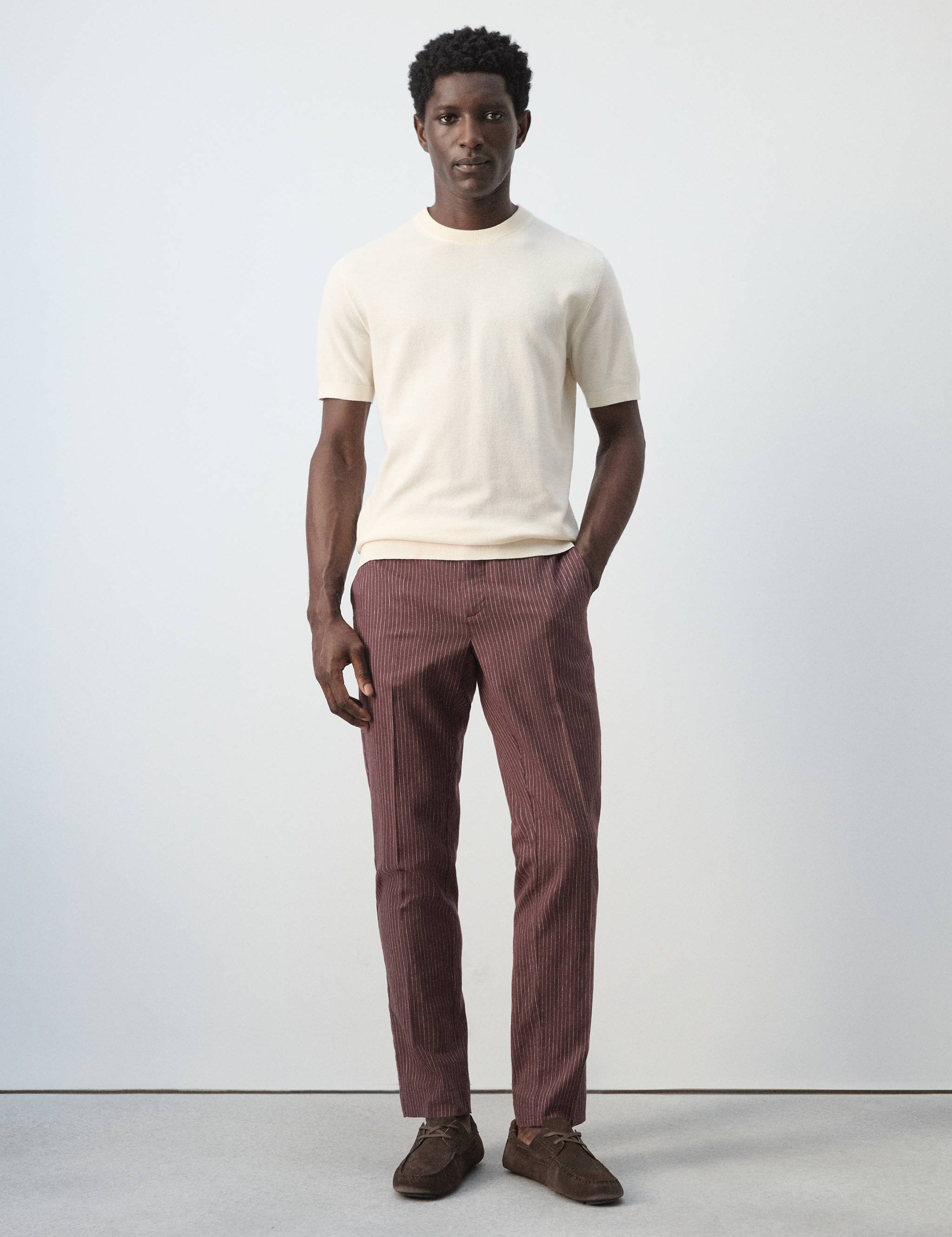 Mango t-shirt andrew in ivory-001