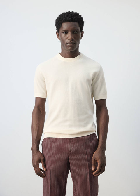 Mango t-shirt andrew in ivory