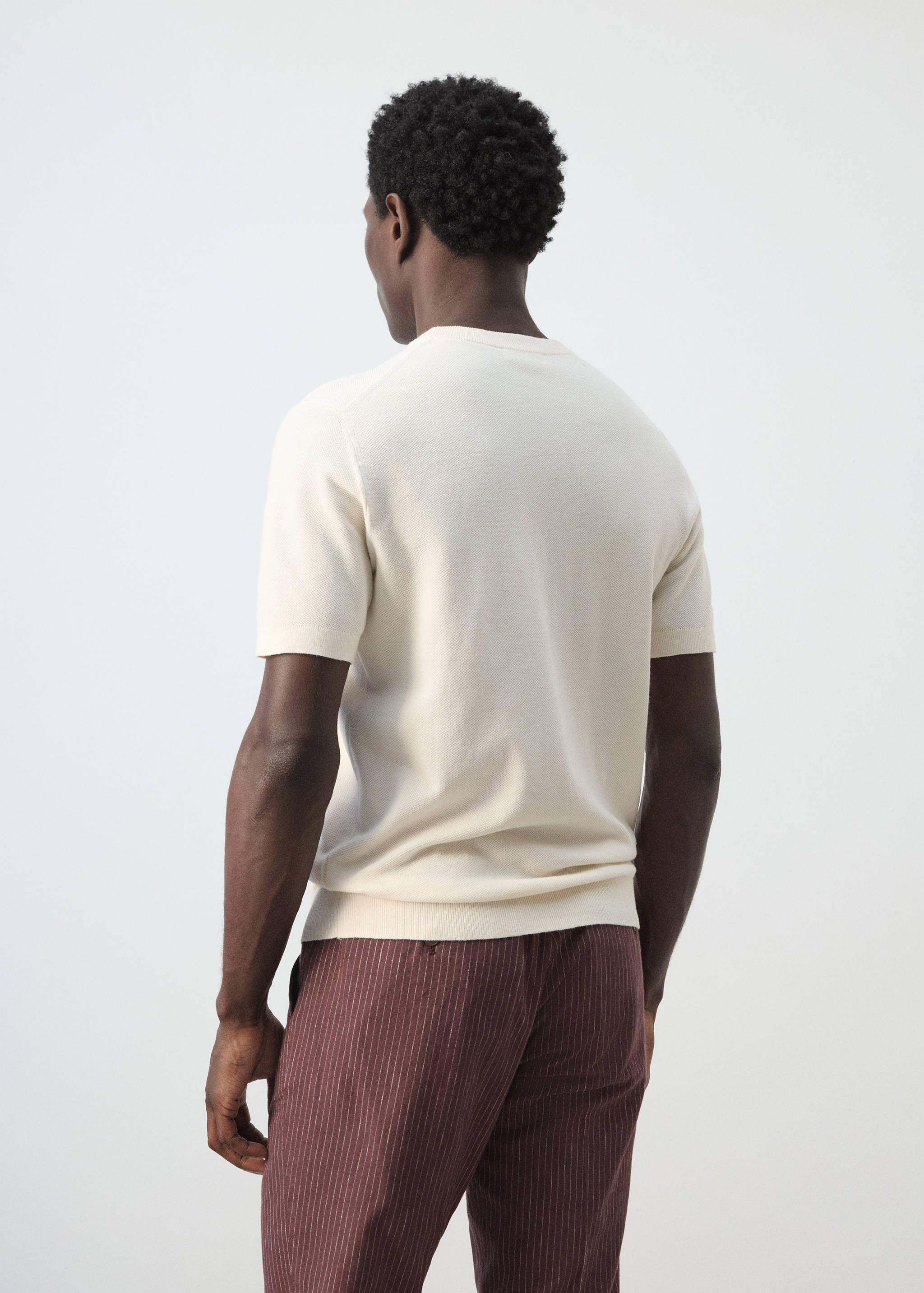 Mango t-shirt andrew in ivory-003