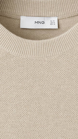 Mango t-shirt andrew in beige