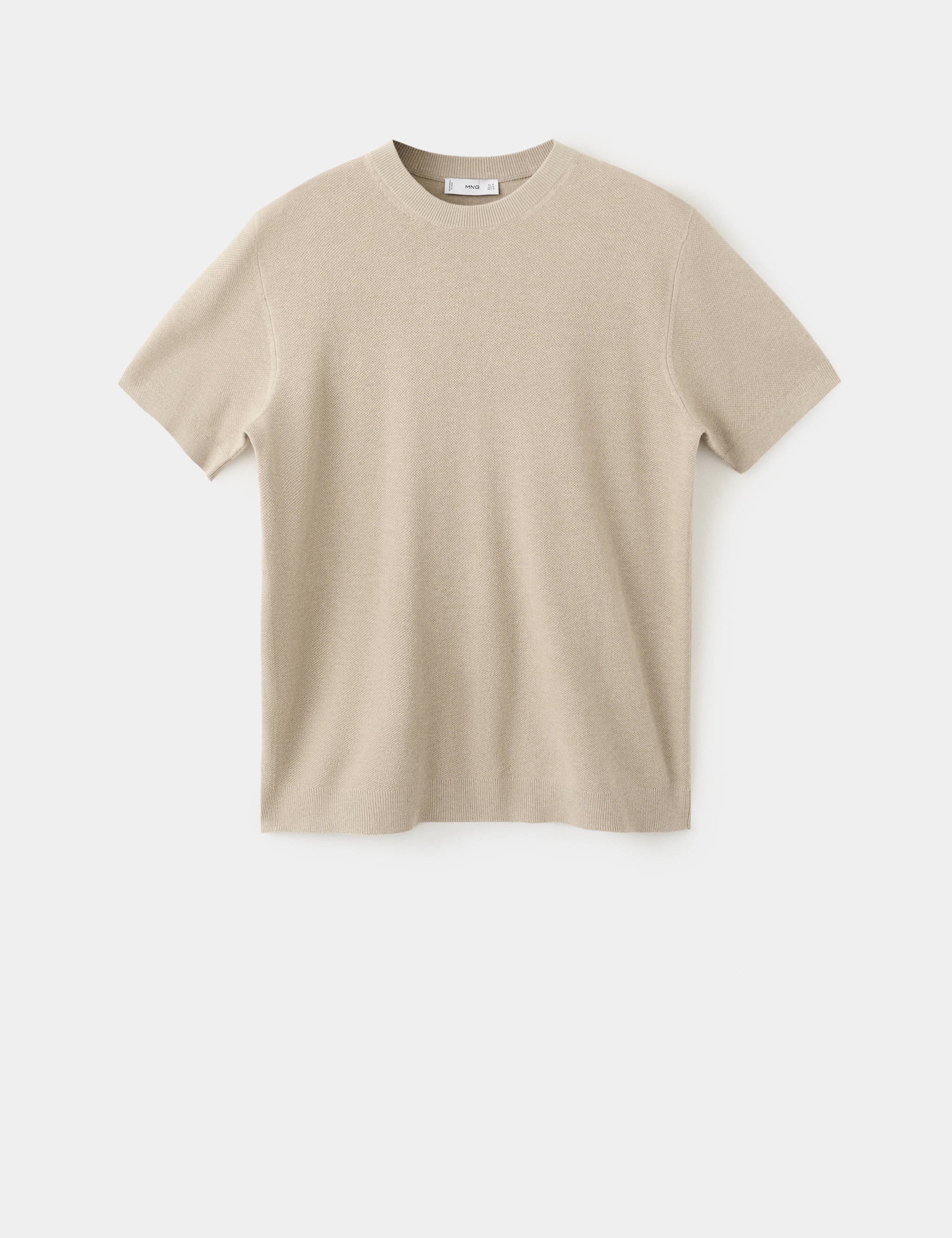 Mango t-shirt andrew in beige