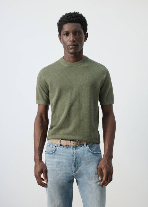 Mango t-shirt andrew in moss