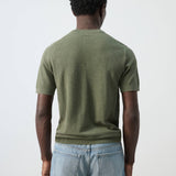 Mango t-shirt andrew in moss-003
