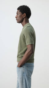 Mango t-shirt andrew in moss-008