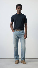 Mango t-shirt andrew in navy-001