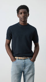 Mango t-shirt andrew in navy-002