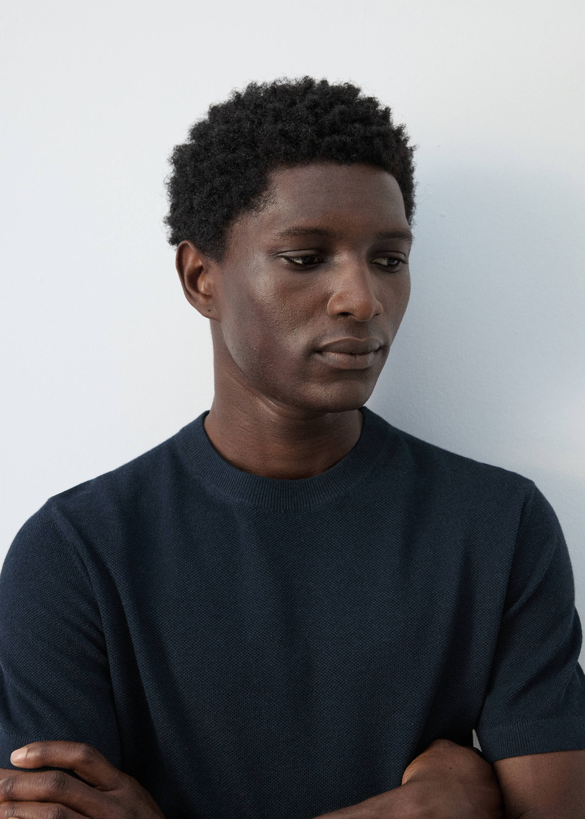 Mango t-shirt andrew in navy-004