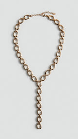 Mango collar jade in gold
