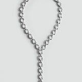 Mango collar jade in silver