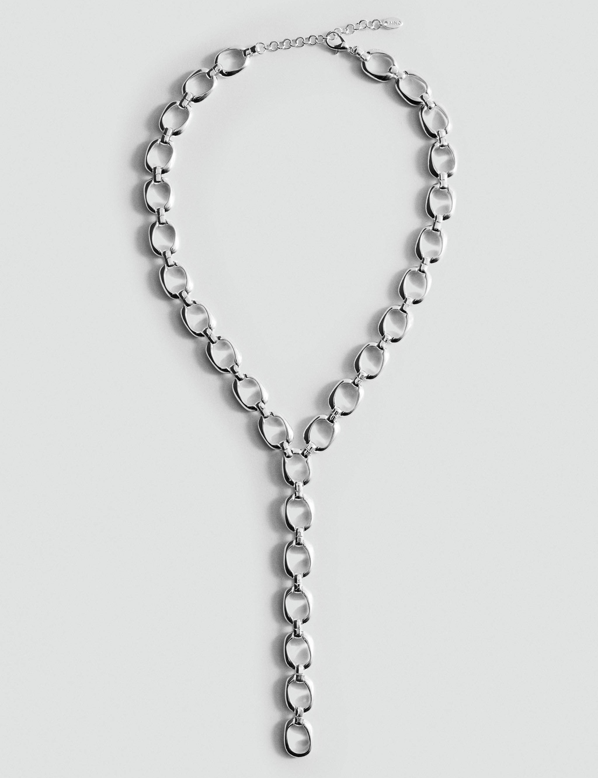 Mango collar jade in silver