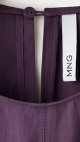 Mango vestido pepa in violet